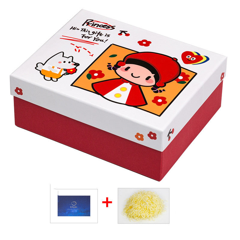 Gift Box Girl's heart wedding candy box with hand gift box