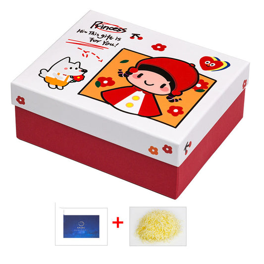 Gift Box Girl's heart wedding candy box with hand gift box