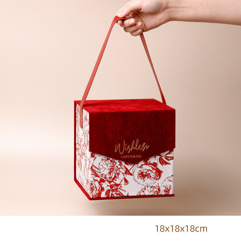 Wedding Candy Box Wedding Candy Bag Wedding Ins Wind Bridesmaid Bridesmaid Hand Gift Portable Gift Box Gift Box Empty Box
