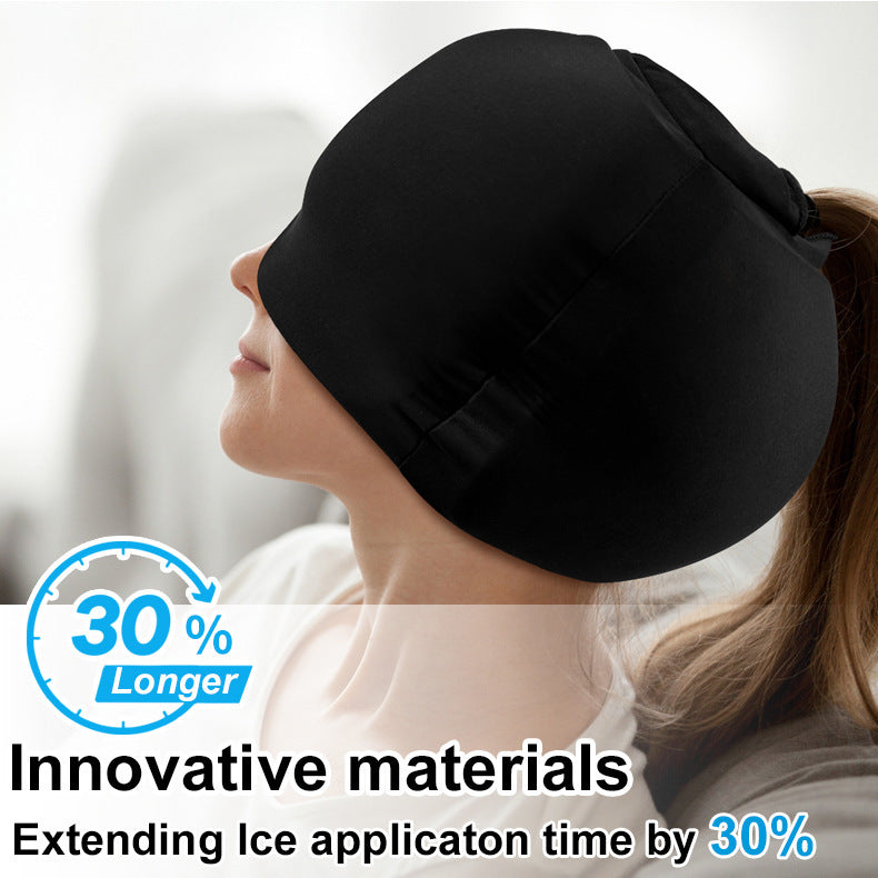 Simple Solid Color Fully Enclosed Design Cold Compress Cap