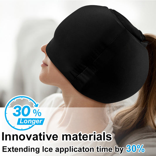Simple Solid Color Fully Enclosed Design Cold Compress Cap