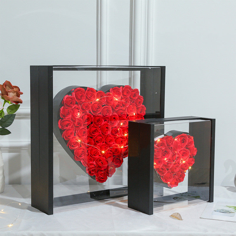 Heart Of Angel Acrylic Panoramic Aiqinghua Boxes Of Roses