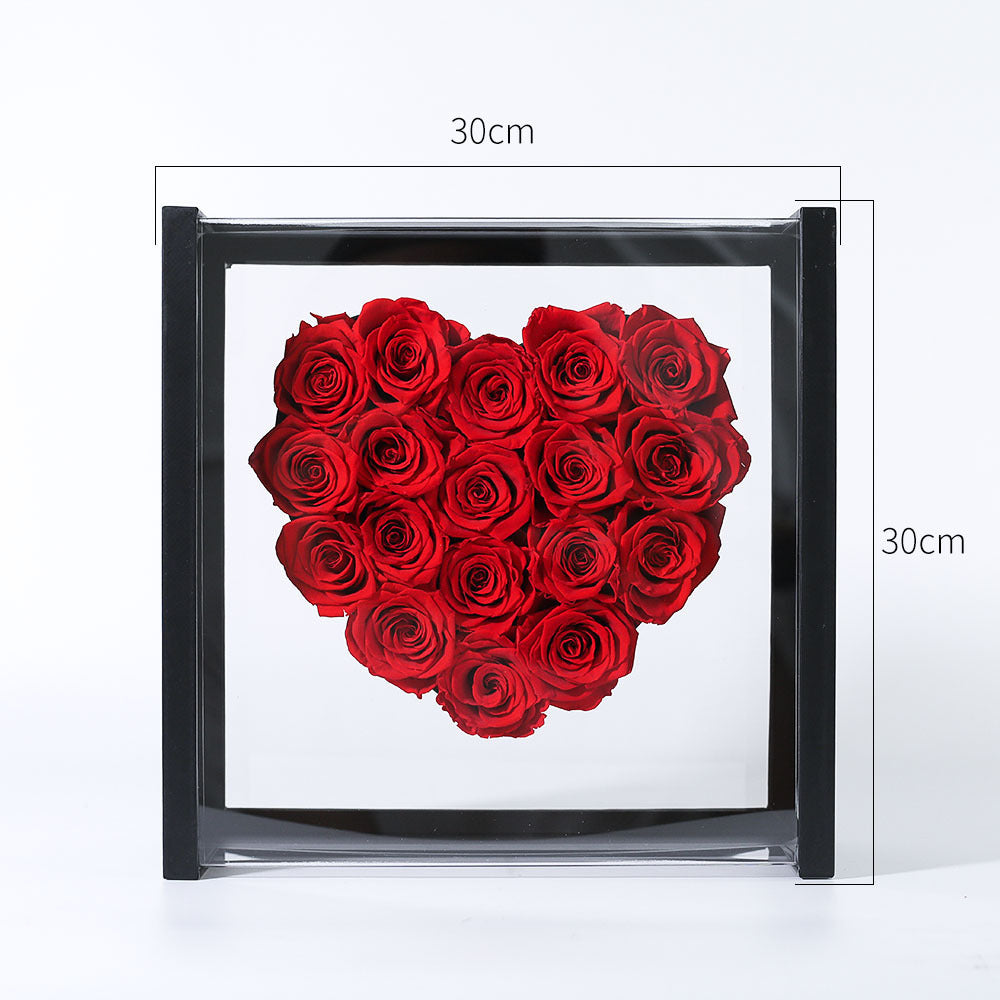 Heart Of Angel Acrylic Panoramic Aiqinghua Boxes Of Roses